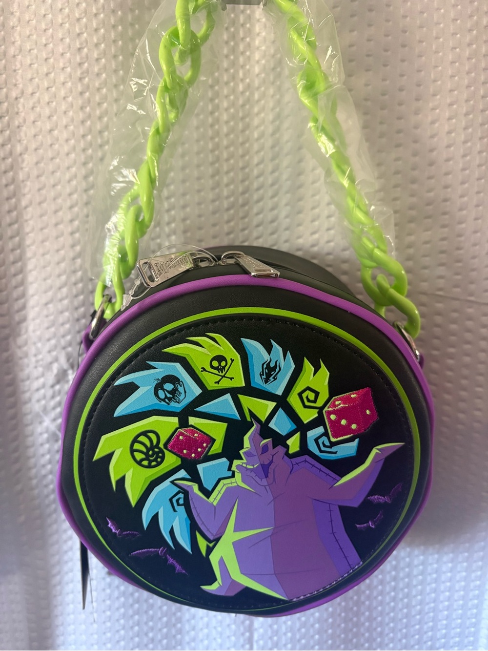 Loungefly Oogie Boogie Round Crossbody Bag